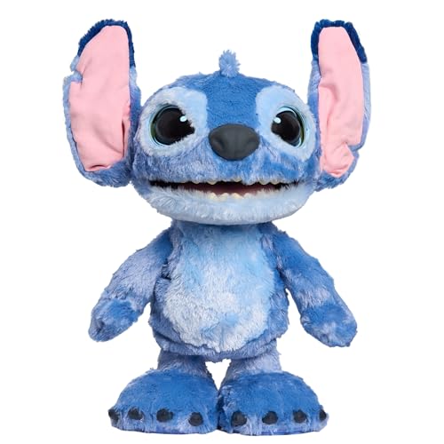 Just Play Disney Stitch Ultimate Interactive 17" Plush Toy, 100+ Sounds & Reactions, Inspired by Disney’s Live-Action Lilo & Stitch Film, New Movie Toy for Fans, Girls, Boys, Kids 3 and Up