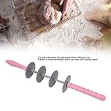 Croissant Cutter,Stainless Steel Croissant Roller Slices,Evenly Shaped Dough Pastry Wheel,Rolling Knife Kitchen Baking Tool,Multifunction Pastry Dough Rolling Knife