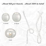 2 Strands 4-5 mm 5-6 mm Natural Freshwater Pearls Beads White Baroque Cultured Irregular Pearls Beads for Jewelry Making for Crafts Necklaces Bracelets Earrings