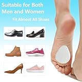 Misorita Metatarsal Pads for Women and Men 40 Pieces, Felt Ball of Foot Cushion, Adhesive Forefoot Pads Forefoot Cushion Pads, Foot Pads for Forefoot and Sole Support, Metatarsalgia Mortons Neuroma