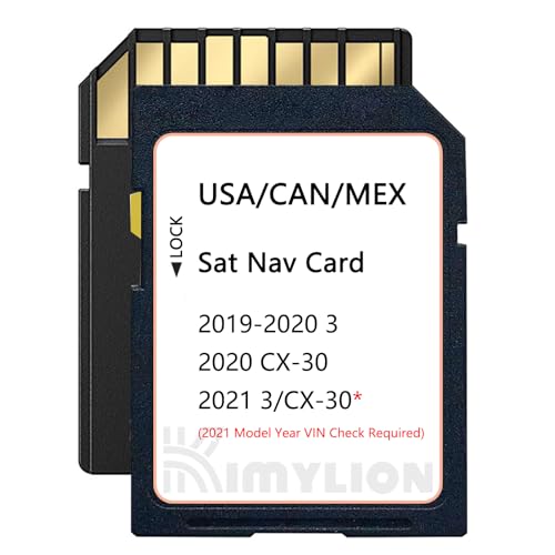 Navigation SD Card Compatible with 2019-2020 3, 2020 CX-30, 2021 3/CX-30(VIN Check Required); USA/CAN/MEX Maps