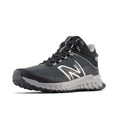 New Balance Men's Fresh Foam Garoe Mid V1 Trail Running Shoe, Blacktop/Shadow Grey/Sea Salt, 10