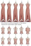 Edaydress One Size Fits Most of Body Shapes Multi Colors Options with Bandeau Slit, Greek Goddess Dress, Bridesmaid Dress