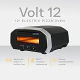 Ooni Volt 12 Electric Pizza Oven - Indoor & Outdoor Versatile Electric Oven, Pizza Cooker with Stone, Indoor and Outdoor Toaster Oven Countertop, Portable Pizza Oven, Cook 12 Inch Pizzas and More