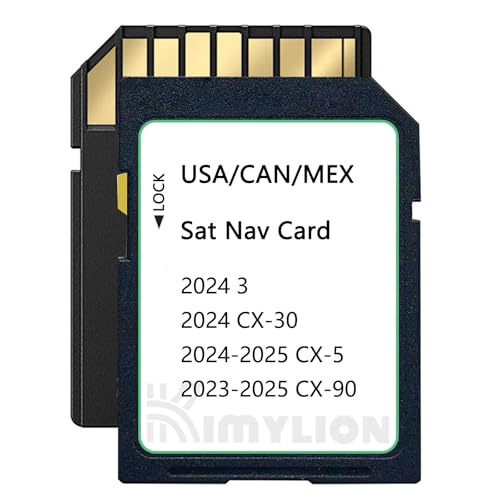 Navigation SD Card Upgraded GPS Maps Compatible with 2024 CX-30/3, 2024-2025 CX-5, 2023-2025 CX-90, USA/CAN/MEX Maps