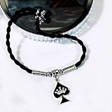 His and Hers Intimates ? QUEEN OF SPADES ? Anklet Jewelry - HotWife, Queen, Hot Wife, Bracelet, Infinity,Necklace, BBC, QOS, MFM, Swinger, Cuckold, Polyamory (Silk Twist Anklet)