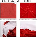 CCINEE 6PCS Christmas Chair Covers,Santa Claus Hat Slipcover Xmas Chair Back Cover for Christmas Dinning Room Decoration