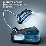 Rowenta Steam Iron for Clothes, Steam Pro Stainless Steel Soleplate, 1.1L Removable Tank, 1800W, Blue