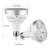 JIAN YA NA LED PAR 30 Light 6000k Daylight White E27 Stardard Screw in Base 35W 25 Degree Bean Angel (10Pack 6000k)