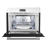 FORNO Oliena White 30″ 1750 Watt Compact Oven & 1000 Watt Microwave, 1.6 cu. ft