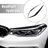 X AUTOHAUX Pair Headlight Eye Lid Cover Decoration Styling Sticker for BMW G30 530i 540i M5 2017-2022