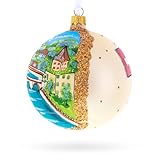 Old City, Bern, Switzerland Glass Ball Christmas Ornament 4 Inches