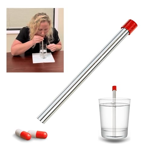 Generic MedHero: Safe & Effective Pill Swallowing Aid - Kid-Friendly, Reusable, Portable, Dual-Method Design, Stress-Free Pill Swallowing Tool for Kids, Adults, and Elders, Standard, Stainless Steel