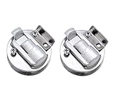 Thorn Marine Boat Stainless Steel Non Locking Flush Pull Slam Latch Hatch Push 2" (Pack of 2)