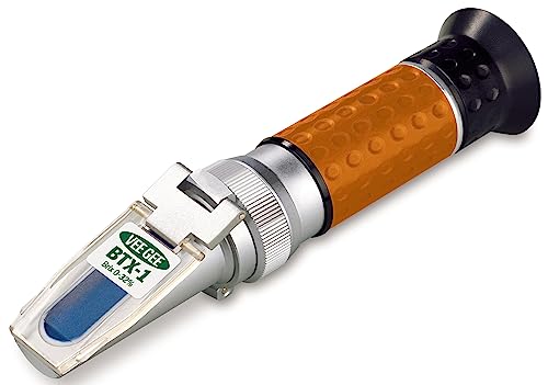 Vee Gee Scientific BTX-1 Handheld Brix Refractometer with ATC, 0-32% Brix Range, 0.2% Resolution, ±0.2% Accuracy, Industrial-Grade, 5-Year Warranty