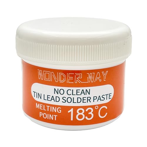 Wonderway Sn63/Pb37 T4 Tin Lead Solder Paste 183℃ Melting Point No-Clean(100g)