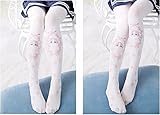 SzBlaZe Summer Thin Women's Kawaii Cat Anime Print Slim Pantyhose (Pack of 1 Piece) Suit For Height 5'1" to 5'6"