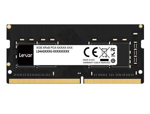 Lexar SODIMM DDR4 RAM 16GB 3200 MHz, 260-Pin SODIMM Laptop Memory, High Performance SO-DIMM, PC Laptop Computer Memory (LD4AS016G-B3200GSST)