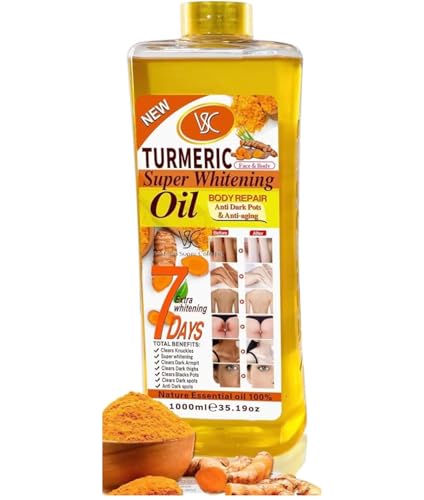 Turmeric Oil Super Whitening Face & Body Moisturizer Nourishing Anti-aging Correct Spots Wrinkle Skincare Essential oil 1000ML/35.19