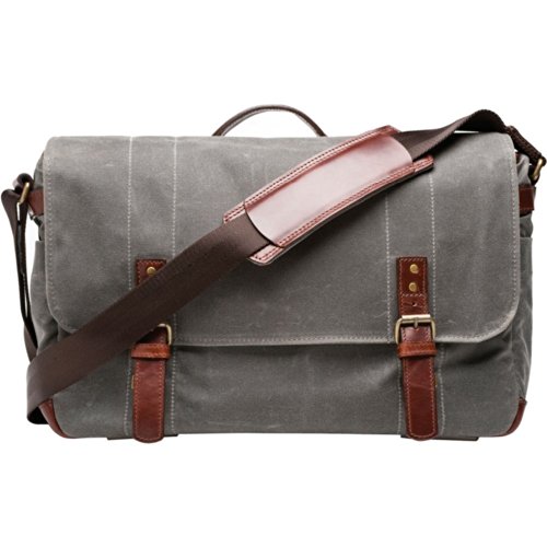 ONA - The Union Street - Camera Messenger Bag - Smoke Waxed Canvas (ONA5-003GR)