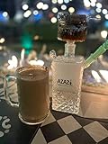 AZAZ Mini Crystal Luxury Portable Glass Hookah Set, Glass Bowl and Downstem, Glass Bowl Lid, Charcoal Tongs, Disposable Hookah Hose, and Hookah Carrying Case