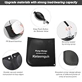 4 Pcs Air Wedge Bag Set Commercial Grade Air Wedge Bag Pump Leveling Kit Alignment Tool Inflatable Air Wedge Bag Tool Inflatable Shim Bag with 2 Plactisc Wedge for Variety of Jobs