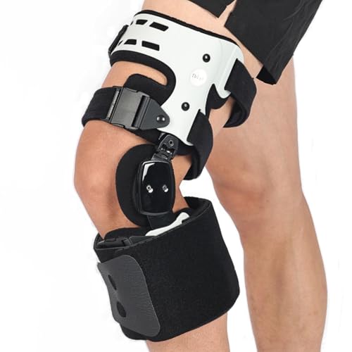 Orthomen OA Knee Brace with Anti-slip Strap, Lateral Unloader Knee Support for Osteoarthritis, Load Rheumatoid Arthritis, Offloading Bone on Bone, Cartilage Repair, Degeneration, Left