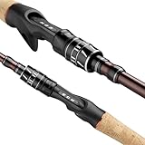 EOW XPEDITE Portable Telescopic Fishing Rods, Spinning & Casting, 24T Carbon Blanks & Solid Carbon Tip, Cork Handle, Travel Rod, Short Collapsible Rods (Rod - Casting/Action Fast/Power M, 7'6")