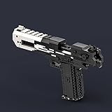 Zorwlodc Desert Eagle Simulated Shooting Toy with Bullets, Shootable Desert Eagle Building Block, 700 PCS, MOC Building Block Model Compatible with Lego