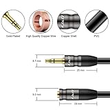 J&D 3.5mm AUX Audio Extension Cable, Copper Shell 3.5mm 1/8 inch Stereo Jack Male to Female Auxiliary Stereo Audio Cable 3.5mm TRS Male to TRS 3.5mm Female Stereo Audio Adapter Cable (25 Feet)