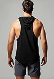 GYM REVOLUTION Men's 5 Pack Beast Workout Sleeveless Shirts Muscle Hooded Tank Gym Fitness Sleeveless Hoodies Black White Red Blue Green L