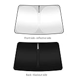 LDUIMSHK For Peugeot 206 307 308 3008 207 208 407 508 2008 5008 107 106 205 Car Windscreen Sun Shade Foldable Windshield Sunshade, 1pc Large