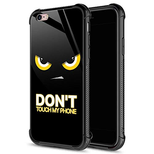 CARLOCA Compatible with iPhone 6S Case,for iPhone 6 Cases for Boys Men,Angry Dont Touch My Phone Cute Pattern Design Shockproof Anti-Scratch Case