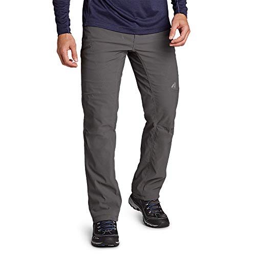Eddie Bauer Men's Rainier Lined Pants, Dark Smoke, 34W x 32L, Hiking Pants