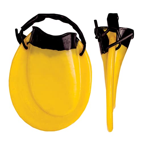 FINIS Positive Drive Fins - High-Quality Swim Fins for Men and Women - Swim Flippers to Use with All Four Swim Strokes - Swimming Fins for Swimming and Pool Accessories - Medium, Yellow