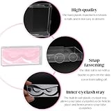 Empty Lash Boxes,30 Pack False Eyelash Packaging Customizable Lash Cases Bulk Eyelash Storage,Lash Box Packaging Eyelash Storage Containers,Premium Lash Display False Eyelash Protection (Pink)