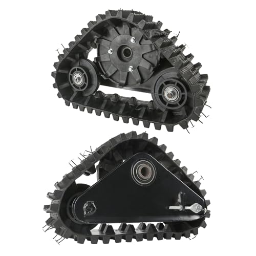 REBEKAMODS Rear Rubber Track Wheel Slip Prevention Texture, ATV Snow Sand Track UTV Snow Sand Snowmobile Wheel 23T Spline - Three Gears Desige, Stable Triangle Structure