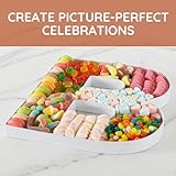 Soul & Lane Baby Cardboard Letters for Charcuterie Board and Food, White Fillable Letter Boxes for Baby Shower, Large Paper Mache Tray Cutouts, Gender Reveal Décor