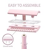 Bambaw Double Edge Safety Razor for Women with 5 Safety Razor Blades, Single Blade Razor for Women, Plastic Free Eco Razor, Reusable Razors for Women - Pink