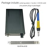 KSGER T12 Soldering Iron Station OLED DIY STM32 V2.1S Temperature Controller Electronic Welding Iron Tips Handle Aluminum Alloy Case Power Equipments 110V T12-K D16 JL02 Sting