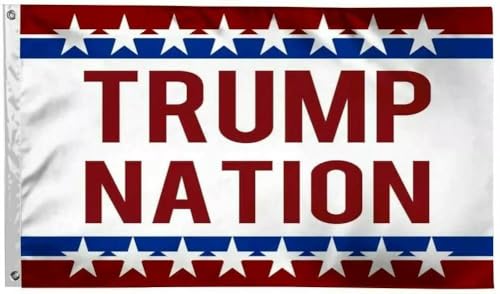 6X10 FT TRUMP NATION 2024 AMERICA American MAGA Nation Flag Brass Grommets USA