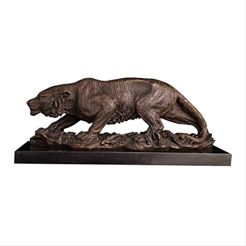 LIFOND Ornament Art Desktop Statue China Made Antique Bronze Baby Tiger Statue Sculpture for Interior Home Decoration Desktop Crafts Home Decor