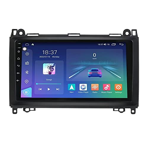 2K 9.5" 2000 * 1200 Touch Screen Android 12 Car Stereo for Mercedes Benz B200 A B Class W169 W245 Viano Vito Sprinter W906 Upgrade Radio Dash Kit, Carplay, Android Auto, GPS Navi, Voice Control