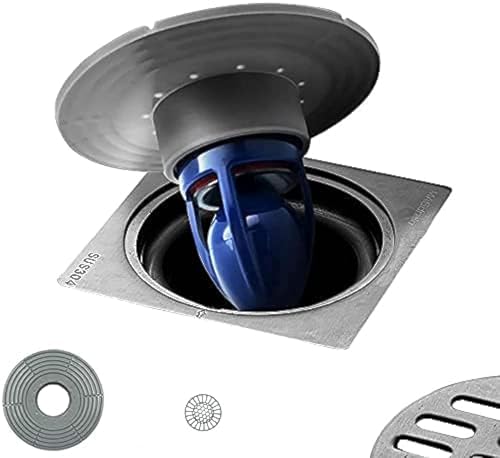 Shower Drain Floor Drain Backflow Preventer Magnetic Levitation One-Way Drain Valve Fast Drainage Shower plug Insert Drain Plug Fit for Tube Depth 2.56-4.13in (Caliber（2-3.9in）,Depth 3,15in)