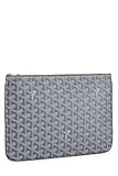 Goyard, Pre-Loved Grey Goyardine Senat MM, Grey