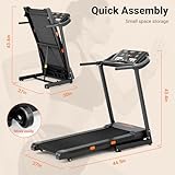 THERUN Incline Treadmill, Auto Incline Treadmill for Running and Walking, 300 lbs Weight Capacity Folding Treadmill with Wide Belt