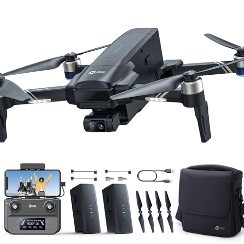 Holy Stone HS600D 3 Axis Brushless Gimbal GPS Drones With Camera For Adults 4K, FPV Drone, 8K Image, 4K/30FPS Video, 48MP Photo, 80 Min Flight, Auto Return, 20000Ft Control, QuickShot, Upgraded HS600