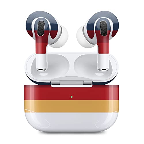 MightySkins (2 Pack) Skins Compatible with Apple AirPods Pro 2 - Vintage Lines | Protective, Durable, and Unique Vinyl Decal wrap Cover | Easy to Apply, Remove, and Change Styles | Made in The USA