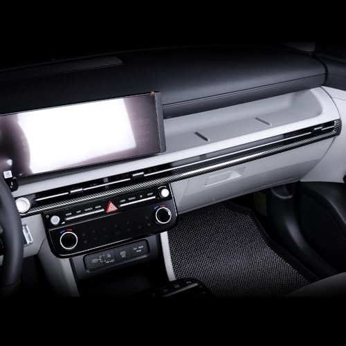 Cnaurda ABS Car Dash Cover Trim Instrument Panel Moulding Trim,Center Console Dashboard Frame Cover Compatible with Hyundai Tucson 2025 Interior Accessories (Carbon Fiber Pattern)
