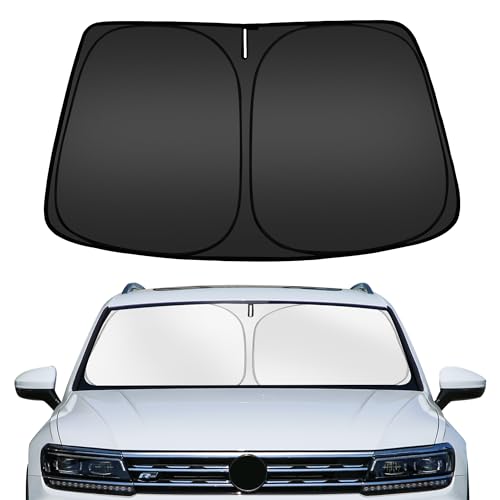 ARISMOTOR Windshield Sun Shade for Volkswagen Tiguan 2018-2025, Custom Fit Foldable Front Window Sunshade Sun Visor Protector, Block UV Rays Keep Your Car Cooler